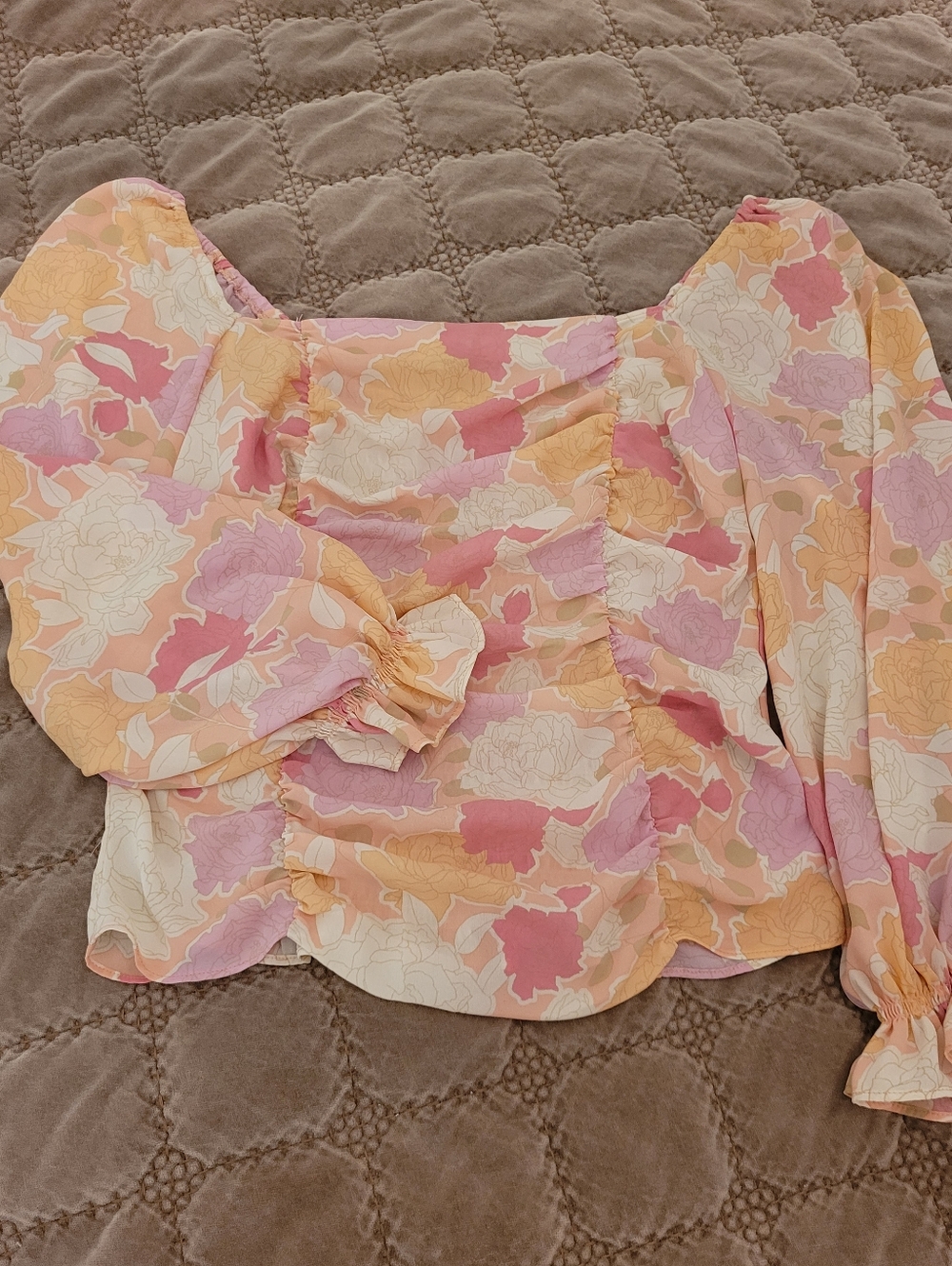 Rose & Olive Floral Blouse